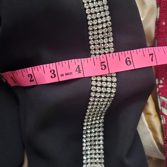 NWT Topshop Diamante Black Embellished Suit - Picture 5 of 5